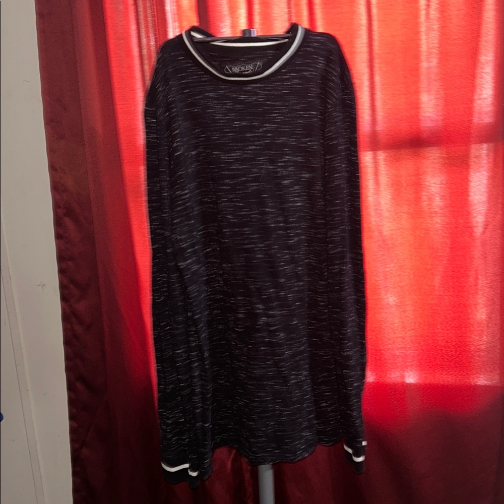 Black Long Sleeve Men's Tee